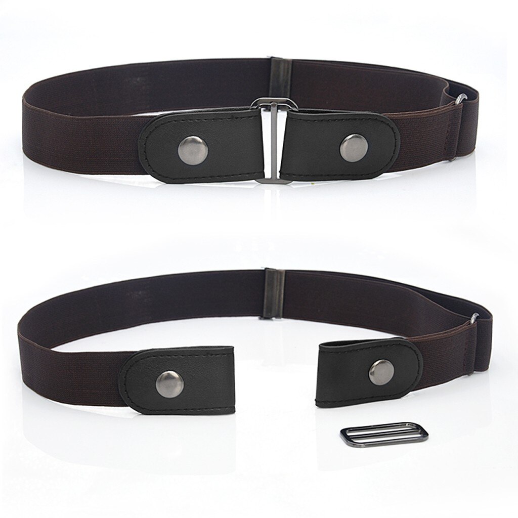 Cinturón elástico sin hebilla para hombre y mujer, elástico, oculto, Invisible, chico secreto # W: 4