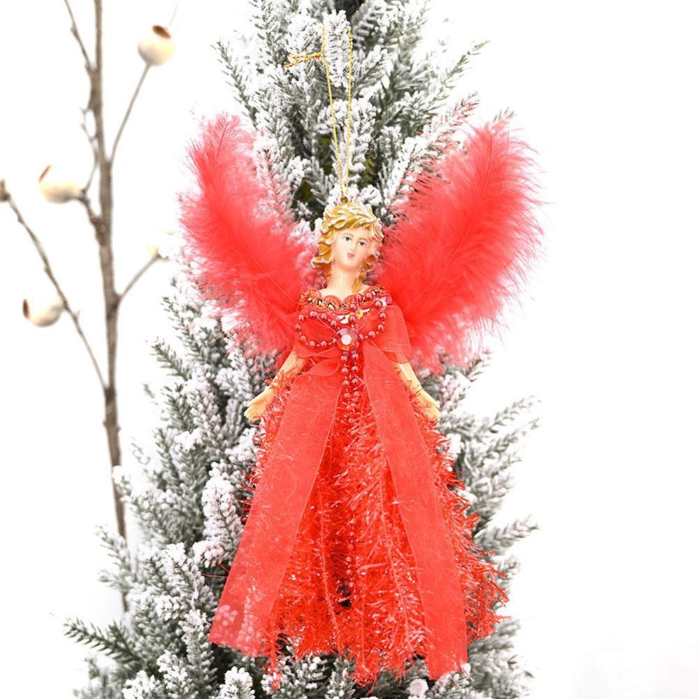 Christmas Plush Standing Angel Pendant Tabletop Ornaments For home Use Decorate Table Top Christmas Tree