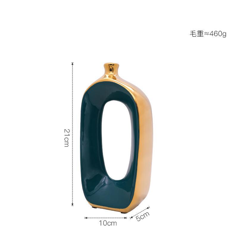 Keramik Blume Vase Wohnzimmer Veranda Regal Dekoration Trockenen Blume Flasche Anordnung Vasen Schreibtisch Ornament Einrichtungs Artikel: 10