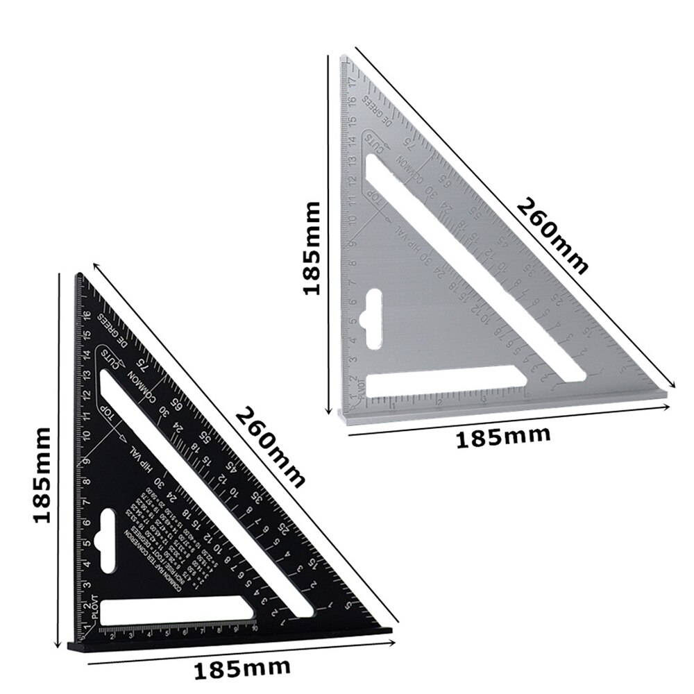 3 Pcs Multi Combination Square Ruler Adjustable Sliding Square Ruler Set Universal Ruler Right Angle Finder Protractor