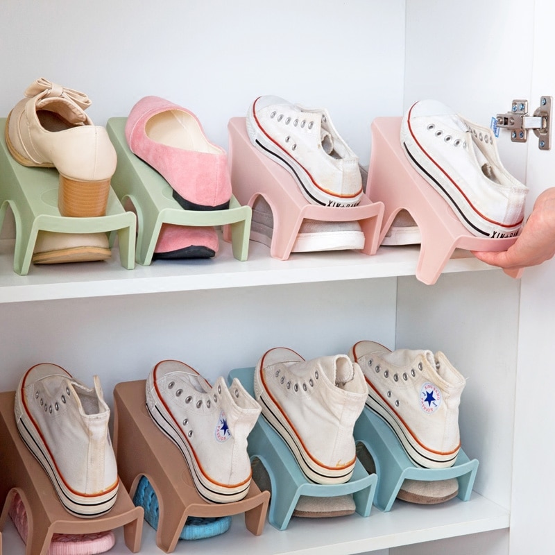 OTHERHOUSE Schoenenrek Stand Plank Houder Schoen Organisator Schoenen Opslag Rekken Kast Organisatoren Slot Dubbele Laag Schoenendoos