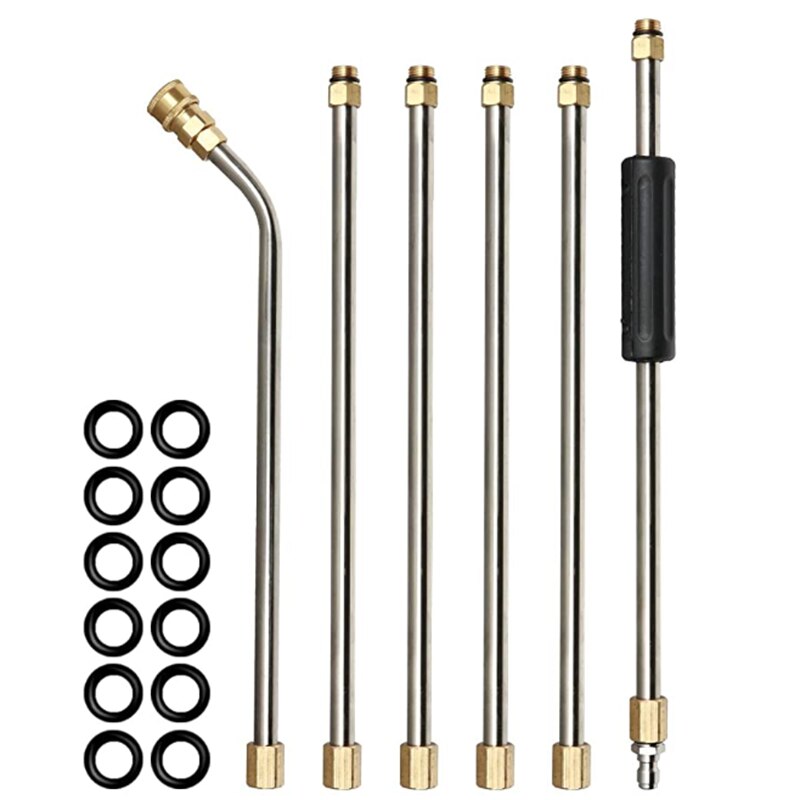 Boquillas de arandela ROUE, herramienta de limpieza, varitas de extensión, boquilla de limpiador de techo para Karcher K2 K3 K4 K5 K6 K7, limpiador de alta presión: Oro