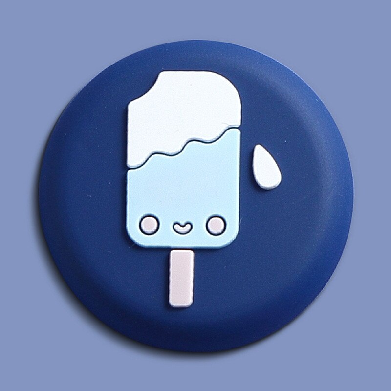 Criativo pvc macio ímã geladeira adesivo dos desenhos animados bonito redondo estéreo animal silicone geladeira ímã ferramenta de cozinha decoração: F