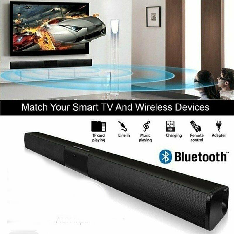 Thuis Tv Theater Draadloze Bluetooth-Compatibel Luidspreker Computer Subwoofer Soundbar Echo Muur Sound Blaster Muziek Radio Klankkast