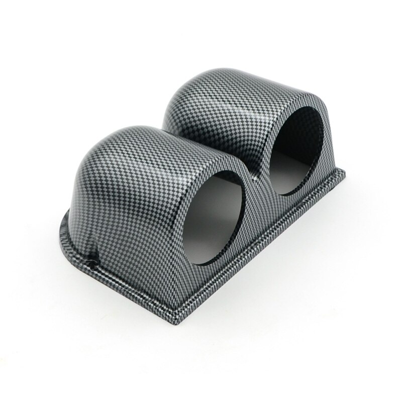 DRAGON GAUGE 52mm Car Gauge Pod Universal Carbon Single Double Triple Car Meters Holder for 2 Inch 52mm Gauges: 2 Hole