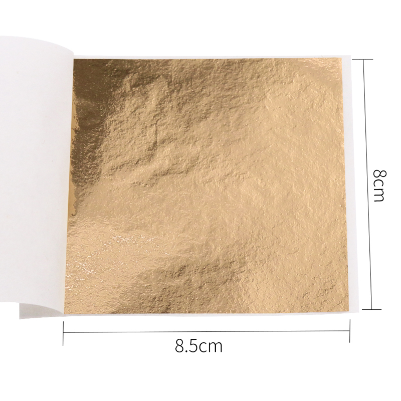 100pcs/10clolors Art Crafts Imitation Gold Sliver Copper Foil - Gilding Metal Leaf Leaves Sheets DIY Crafts Decor Paper