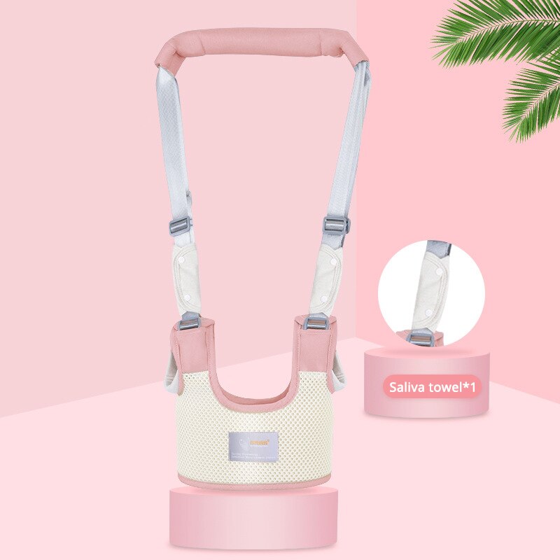 Honeylulu Ademend Loopstoeltje Riem Baby Harness Leash Voor Kinderen Anti Verloren Veiligheid Learning Walk Afneembare Peuter Rugzak: pink Breathable