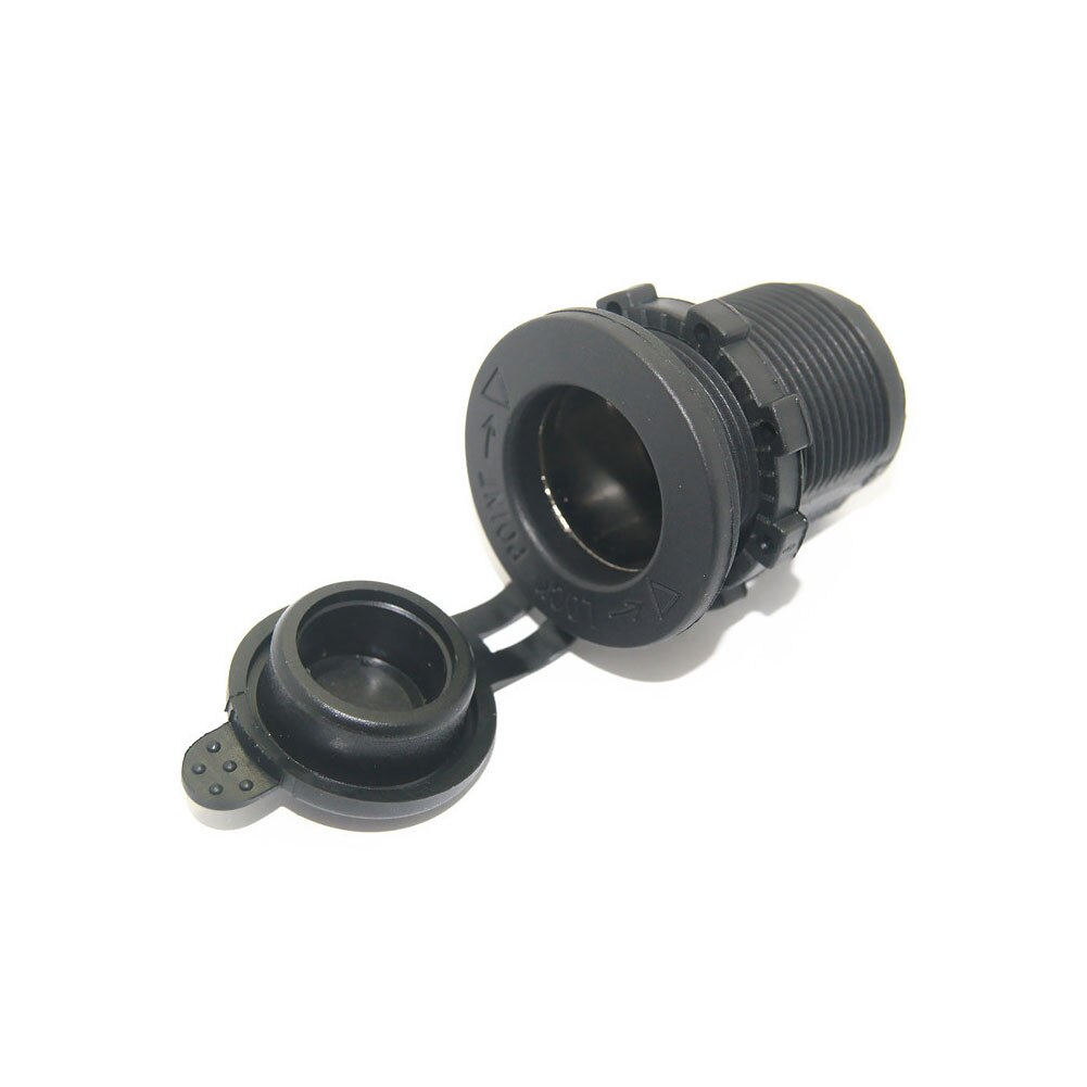 12V Voiture Étanche Prise De Courant Prise de courant Moto Voiture Bateau Tracteur Accessoire De Voiture-style Couleur Noire