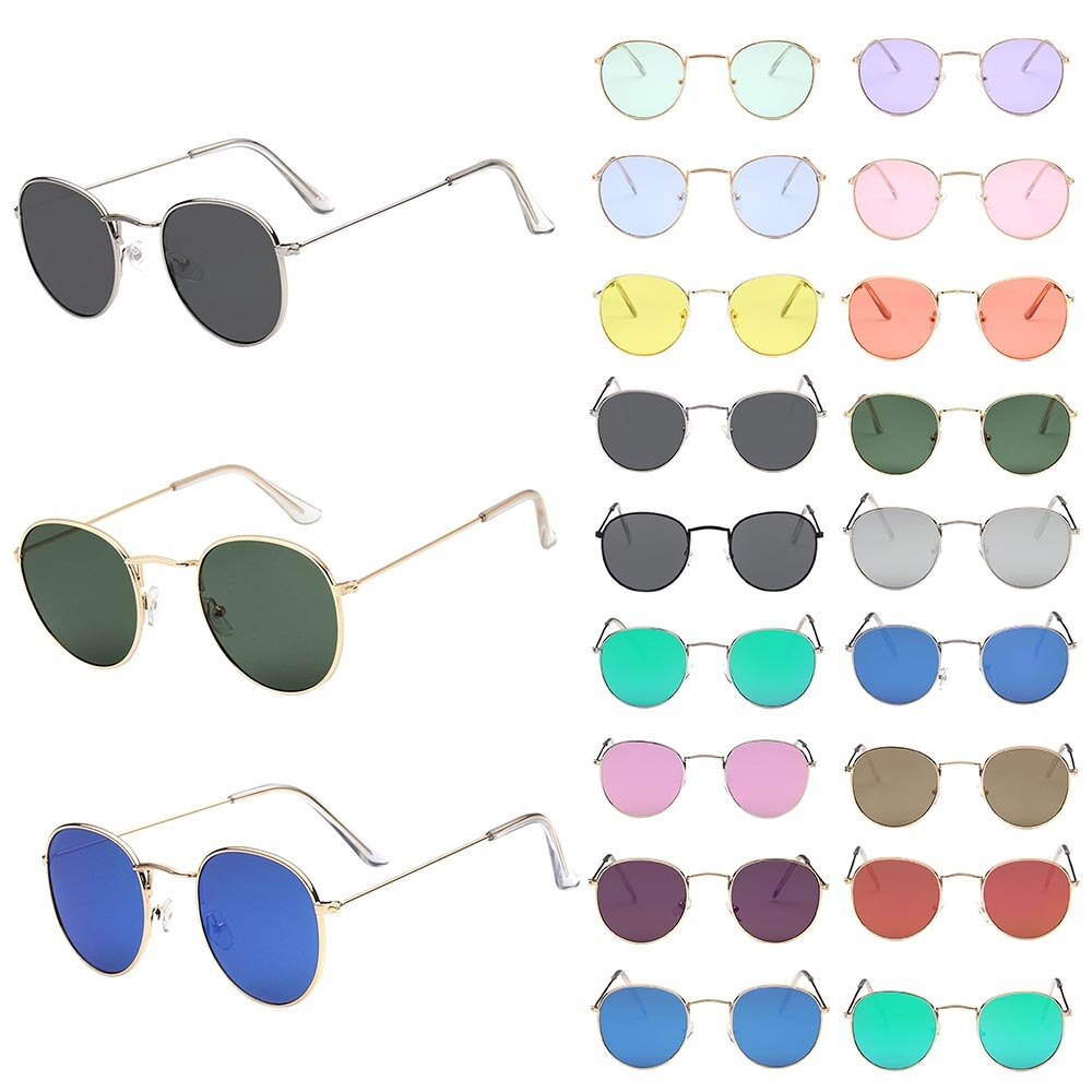 100% Polarizd Zonnebril Vrouwen/Mannen Ronde Motorcycle Zonnebril Drive Óculos De Sol Gafas