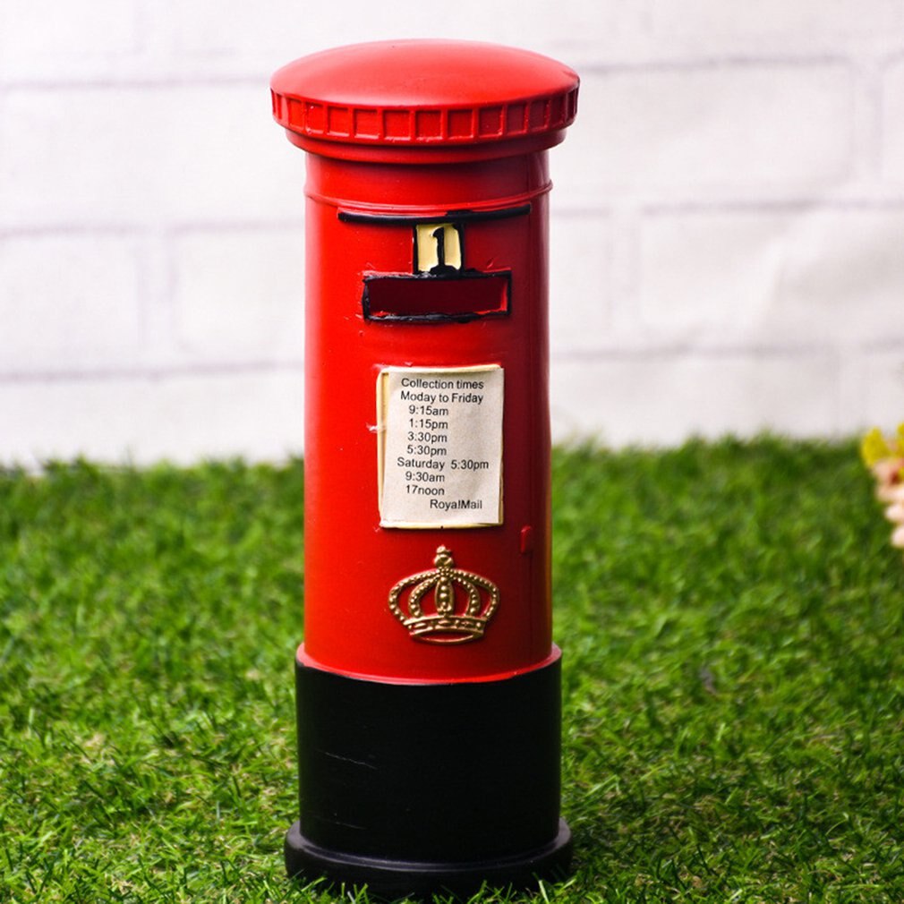 casella postale salvadanaio ornamento per la casa artigianato in resina soggiorno per la casa mobile TV accessori per la decorazione regalo
