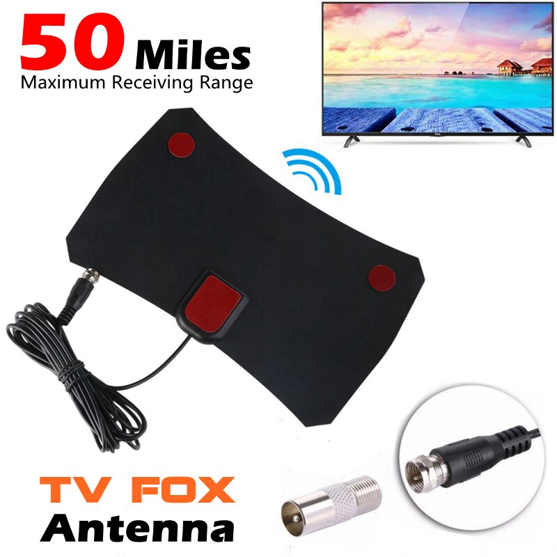 50 mile 1080p TV antenna DTMB indoor high gain digital TV antenna ground wave HD Receiving Antenna HDTV film antenna