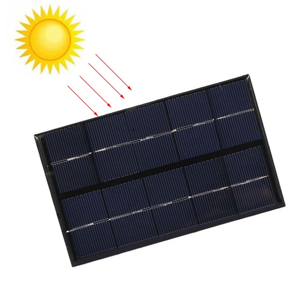 Draagbare 2W 5V Usb Solar Panel Charger Panel Usb-poort Voor Mobiele Telefoon Reizen AUG889: Default Title