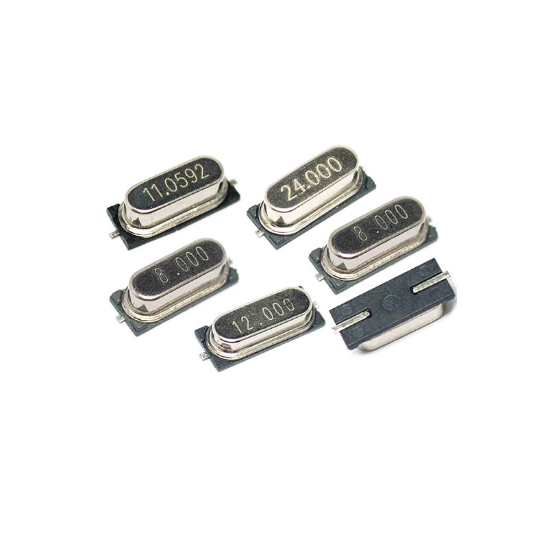 10 TEILE/LOS SMD Quarz Kristall Resonator passiv Oszillator HC49S 3,579545 Mhz 4Mhz 6Mhz 8Mhz 12Mhz 16mhz 20Mhz 24Mhz 27,120 Mhz