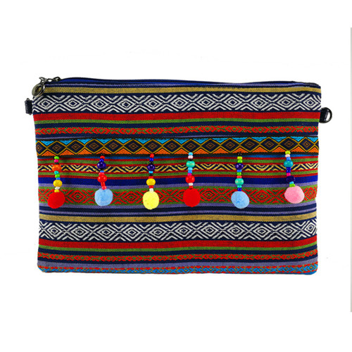 Di marca di Tela di Canapa delle donne borse fatto a mano Della Nappa Della Catena Della Frizione Borsa Boho borsa A Tracolla Vintage ▾ borse Crossbody: Figure 7