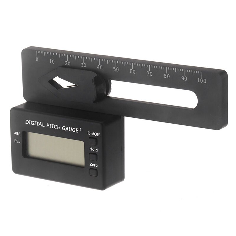 LCD Digital Pitch Gauge for Align TREX 150-700 Flybarless Helicopter Black