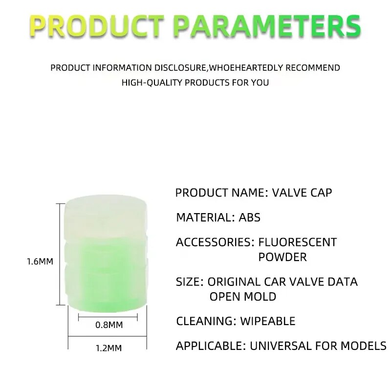 8Stck Leucht Ventil Motorrad Fahrrad Fahrrad Auto Rad Reifen Hub Kappe Fluoreszierende Nacht GlowingLuminous Ventil Stengel Kappen Dekor