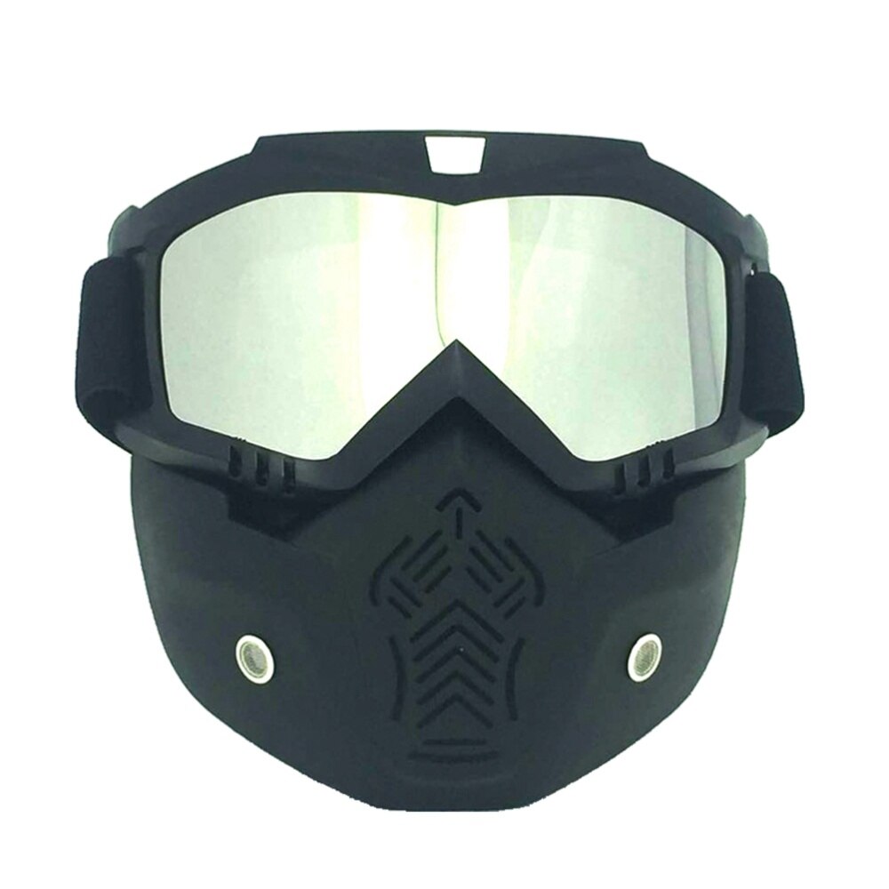 1pc outdoorbrillen masker motor gezichtsmasker afneembaar masker helmbril motorbril voor mannen volwassenen: Zoals weergegeven
