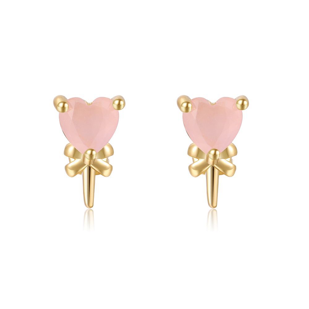 Boucles d'oreilles en plaqué or 18K, 1 paire, , doux, sucette, crème glacée, Helix, Cartilage, Piercing, bijoux, , été: 4