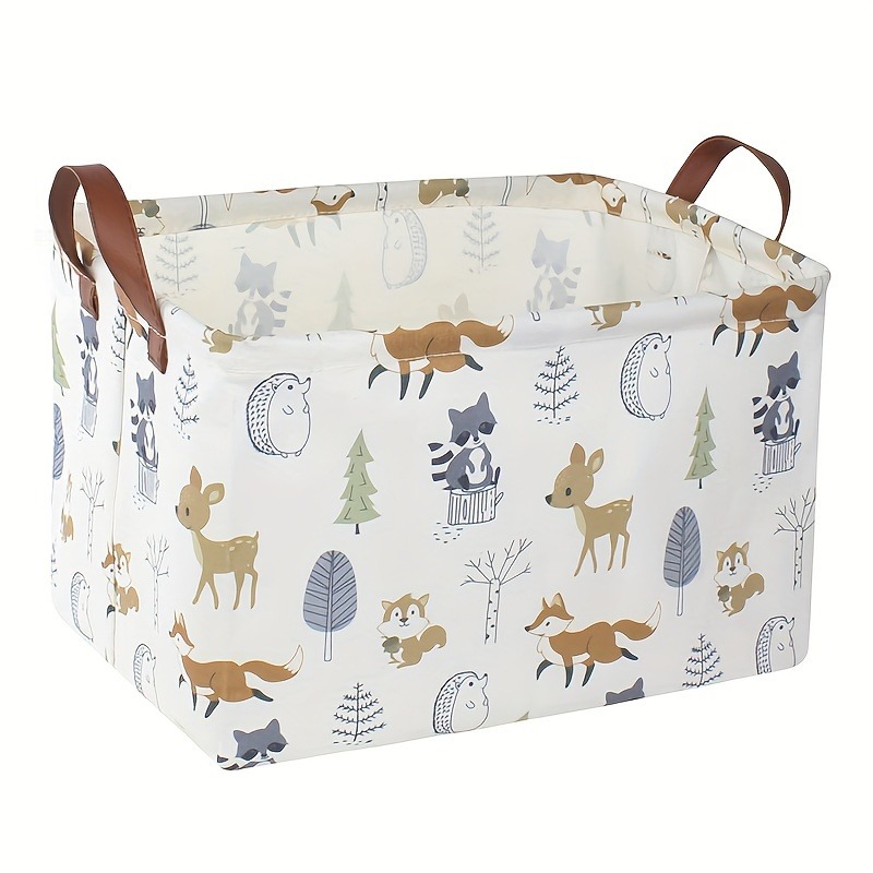 1 stks opvouwbare kleding wasmand cartoon patroon woondecoratie multifunctionele opvouwbare opslagmand opslagcontainer