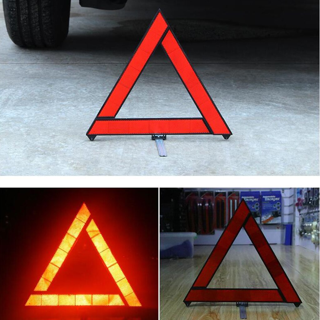 Car Warning Triangle Emergency Safety Reflective Sign Road Roadside