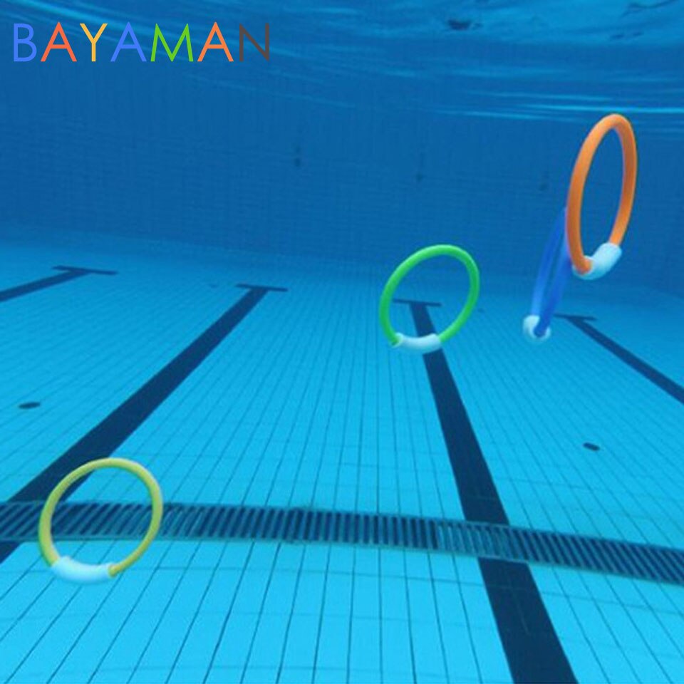 4 stücke Dive Ring Schwimmen Spielzeug Schwimmen Hilfe für Kinder Wasser Spielen Sport Kinder Tauchen Strand Sommer Spielzeug