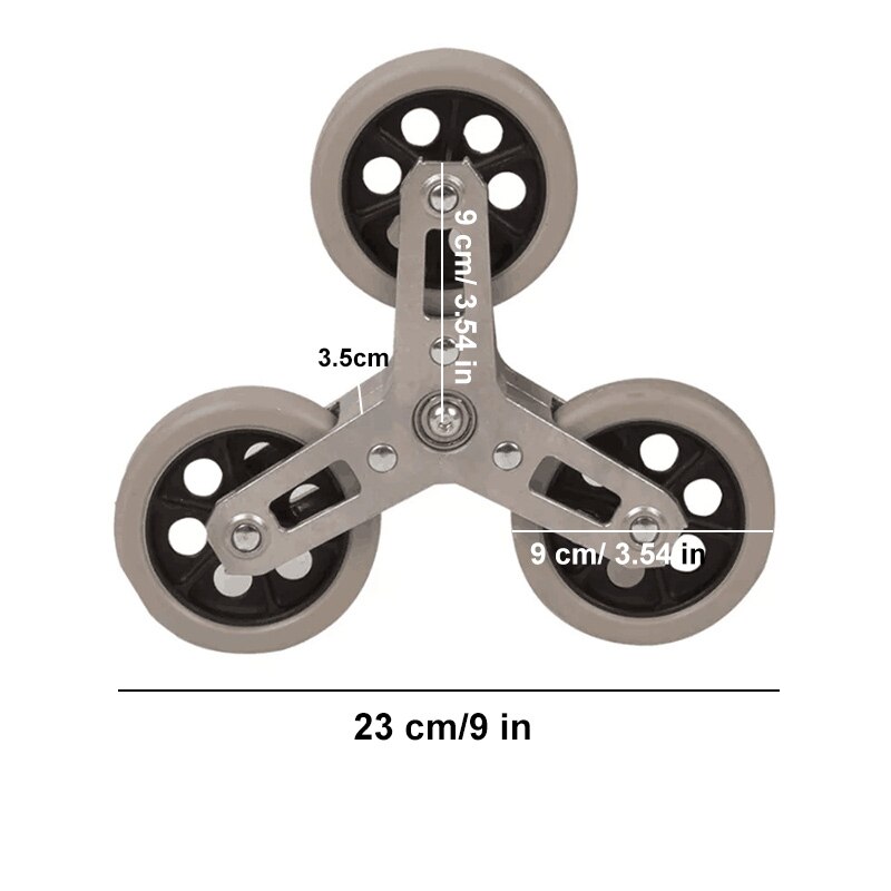 Aluminum Alloy Climbing Trolley Main Wheels And Auxiliary Wheels
