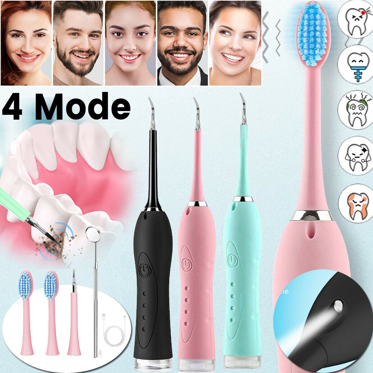 Zahnstein Entferner Elektrische Zahnstein Entferner Ultraschall Zahn Schaber Reiniger Zahnstein Entferner für Dental Zähne Reinigung