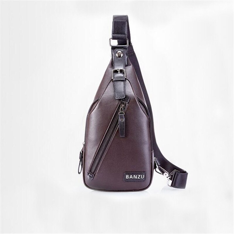 Merk diefstalbestendige magnetische knoop open leren heren borsttassen reistas crossbody tas heren messenger bag