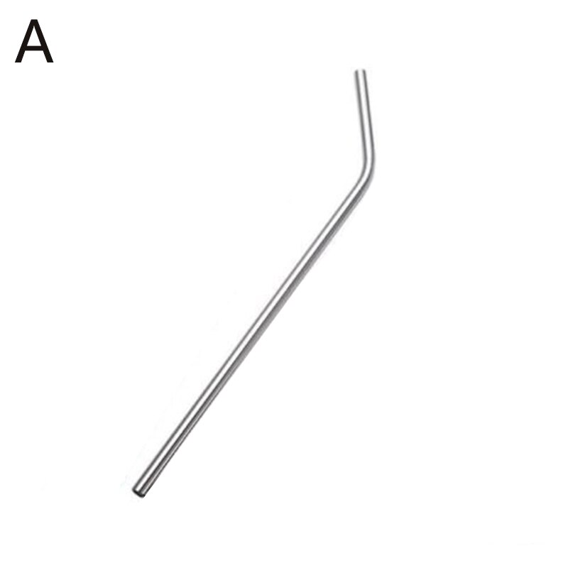 Reusable Metal Drinking Straws 304 Stainless Steel Sturdy Bent Straight Drinks Straw Colourful Party Bar Accessory: 01-A