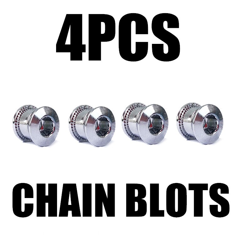 VXM, 32T, 34T, 36T, 38T, 96BCD, plato ovalado de aleación de aluminio, cadena de cadena para bicicleta de carretera, anillo para M7000 M8000 M9000: 4PCS CHAIN BLOTS