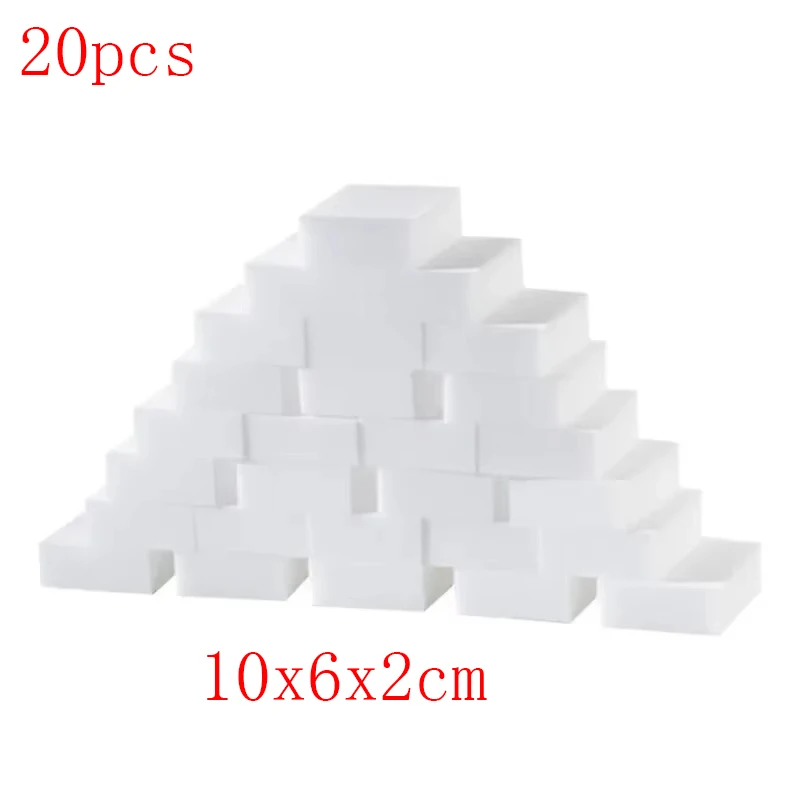 Esponja de melamina, borrador de esponja mágica, limpiador de esponja de melamina, esponjas de limpieza para herramientas de limpieza de cocina y baño, 10/50 Uds.: Rojo