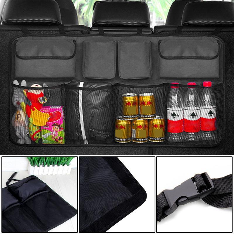 Adjustable Car Trunk Organizer Large Capacity Backseat Oxford Storage Bag Universal Automobile Seat Back Organizers Accessories