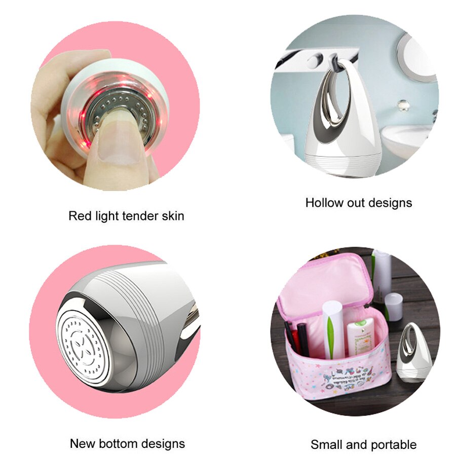 Alwafore Microcurrent Facial Massager Apparaat Huidverstrakking Gezicht Lifting Machine Huidverjonging Rimpel Remover Beauty Tool