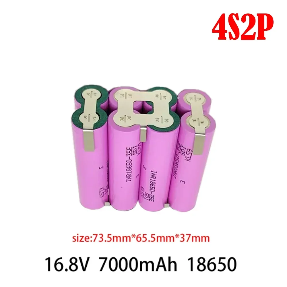 35E 18650 3500/7000/10500/14000mAh 2S 3S 4S 5S 6S/1P 2P 7.4V 12.6V 14.8V 18V 25.2V for screwdriver battery welding battery pack: SKY BLUE