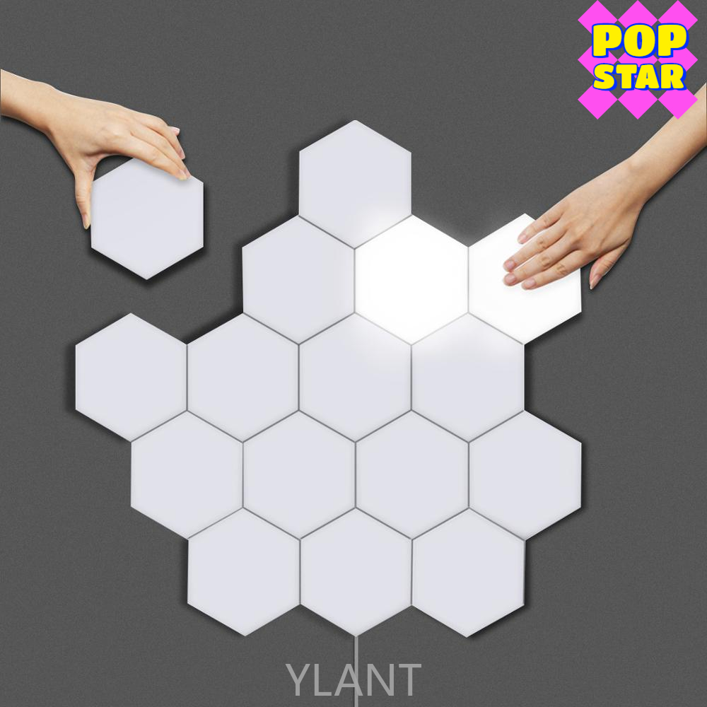 Magnetic Hexagons Modular Touch Sensitive sensor Light DIY Wall Decoration painel led Quantum lamp LED Panel Light