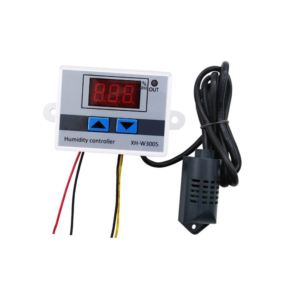 Digital Humidity Controller XH-W3005 12V 24V 220V Humidistat Hygrometer Humidity Control Switch Regulator + Humidity Sensor