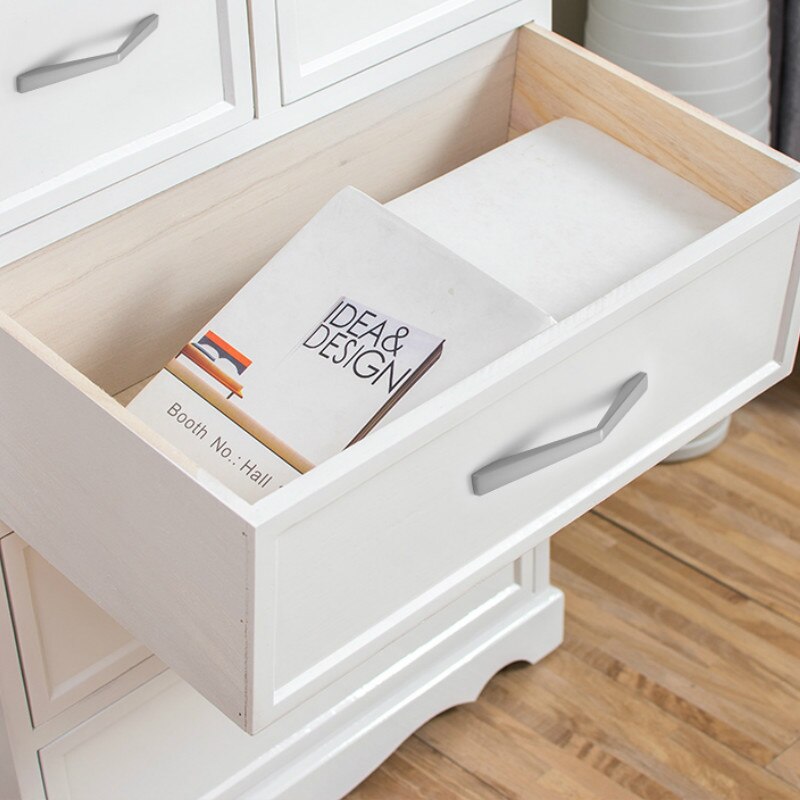 Zinc Alloy Gray Gold Cabinet Handles Drawer Knobs Kitchen Cupboard Door Pulls Furniture Handle Cabinet Hardware