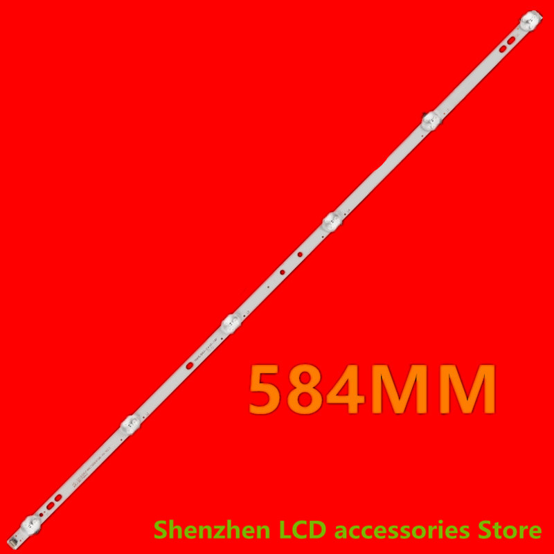 Voor Zhengke LE19B Ace YL24-80LJ Lamp Strip HS-32D3006V1W6C1B58410M-HX NO.3 6LED 6V 584Mm 100% Led Backlight Strip