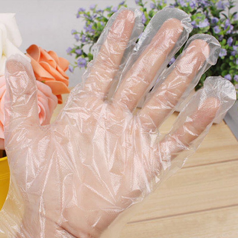 250 Paren Van Individuele Pakketten Wegwerp Sanitaire Handschoenen Transparant Plastic Pe Keuken Voedsel Winkel Takeaway Bescherming Hand