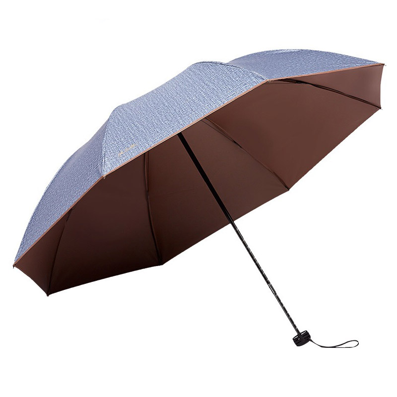 Paraguas de para hombres plegable a prueba de viento Anti-UV masculino Parasol chico portátil lluvia paraguas para hombre: Azul