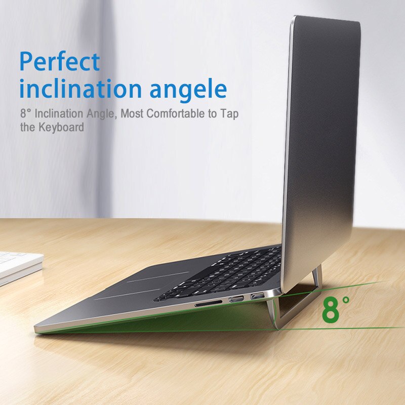 Laptop Stand for MacBook Air Pro Adjustable Aluminum Laptop Riser Foldable Portable Notebook Stand for 11/13/17 Inch
