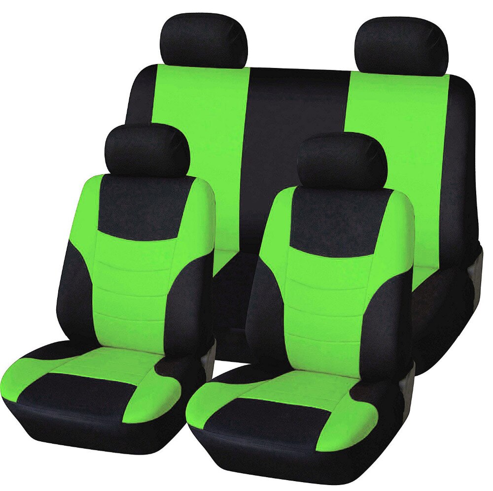 Bilbarnstol heltäckande universaltillbehör styling röd blå gul orange grön rosa röd för vw polo golf peugeot 206 lada: Grön