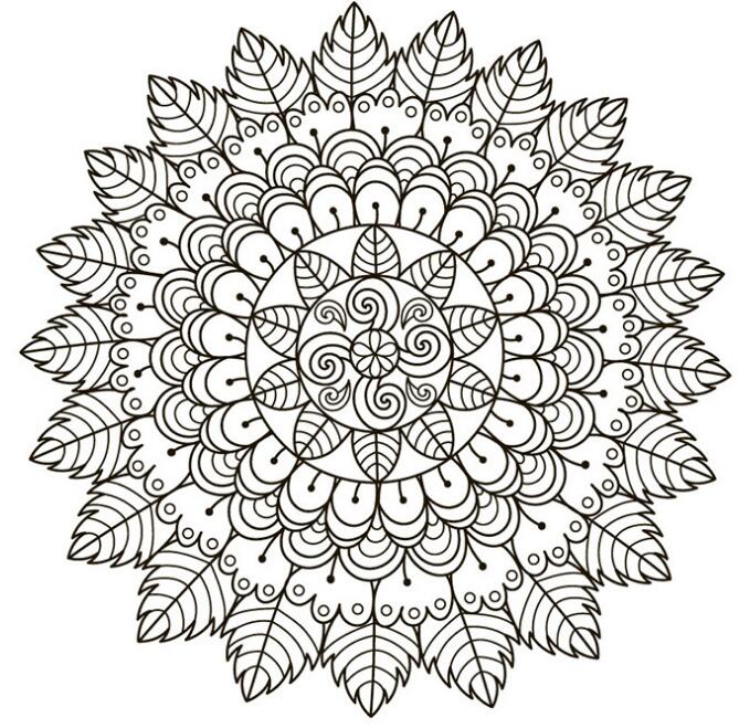 Polymer Ton Textur Stempel Blätter Linderung matt Wolke/Blume/Wasser fließen/Welle/Mandala aufbringen DIY individuelle Keramik Handwerk: RLEAFMANDA