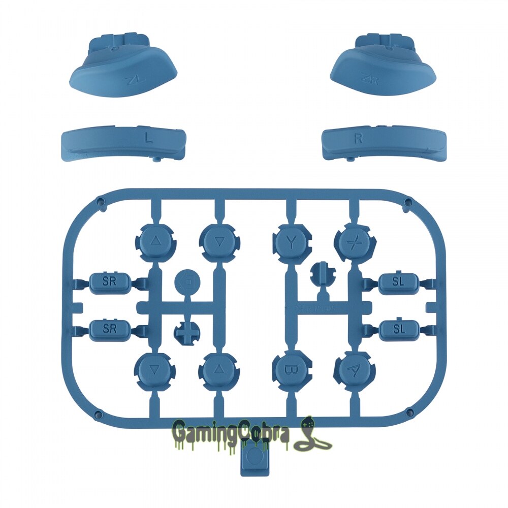 Aviazione Blu Soft Touch Set Completo Bottoni ABXY Tasti di Direzione SR SL L R ZR ZL Trigger Kit di Ricambio per NS Interruttore Joy-Con