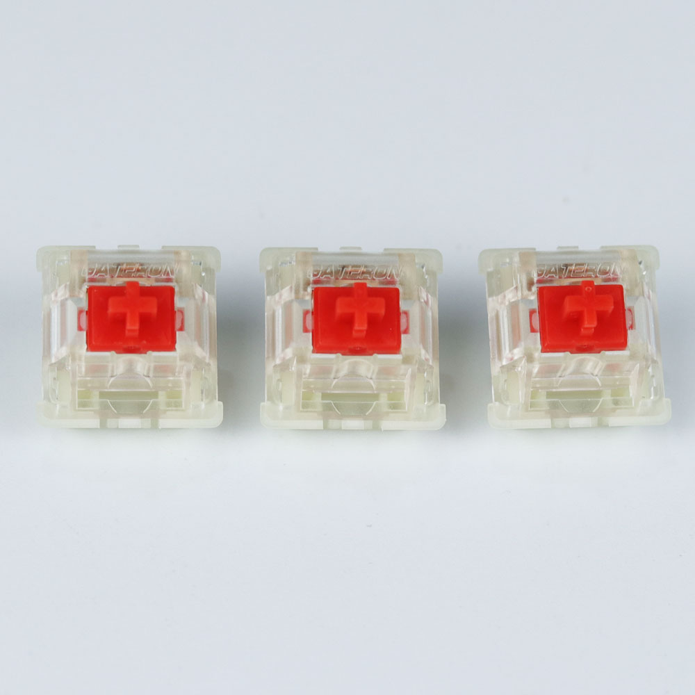 Gateron silent switch Black Red clear 5pin transparent tops for mechaniacl keyboard Compatible with MX switch