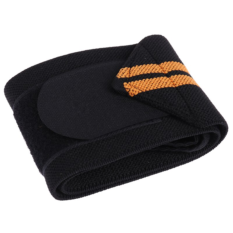 1 par tyngdlyftande handbälte för män halkskydd sport fitness handledsremmar gym stöd lyft grepp bälte fitness bodybuilding: Orange