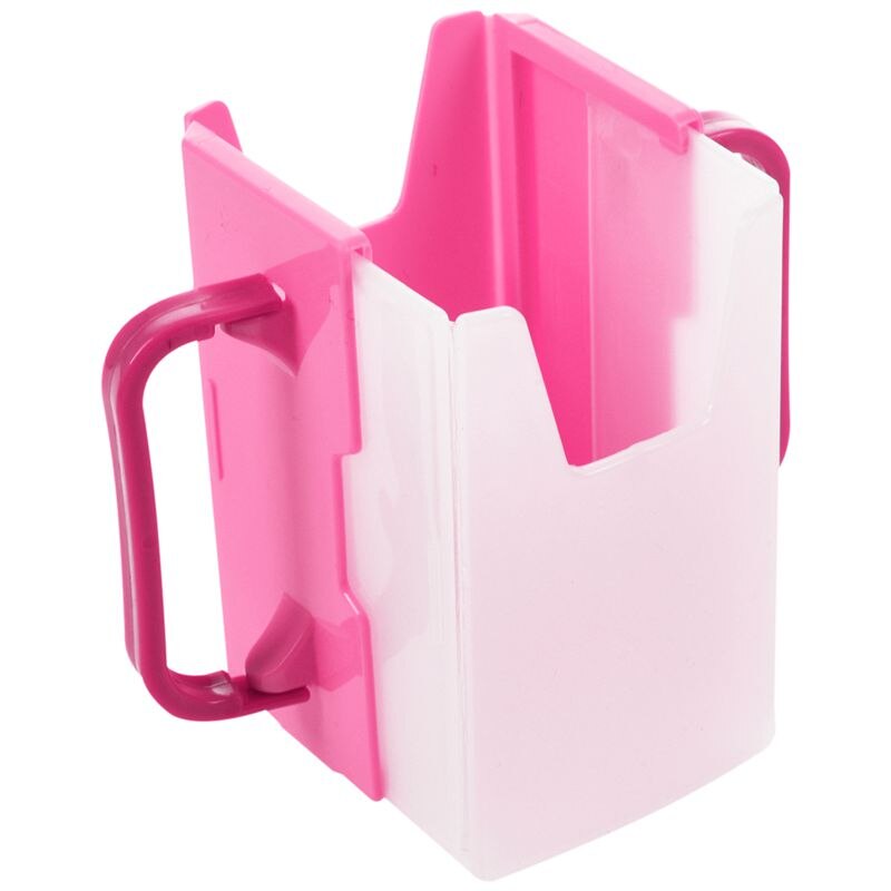 Baby barn universal juice pose melk boks holder kopp småbarn selvhjelper: Rosa