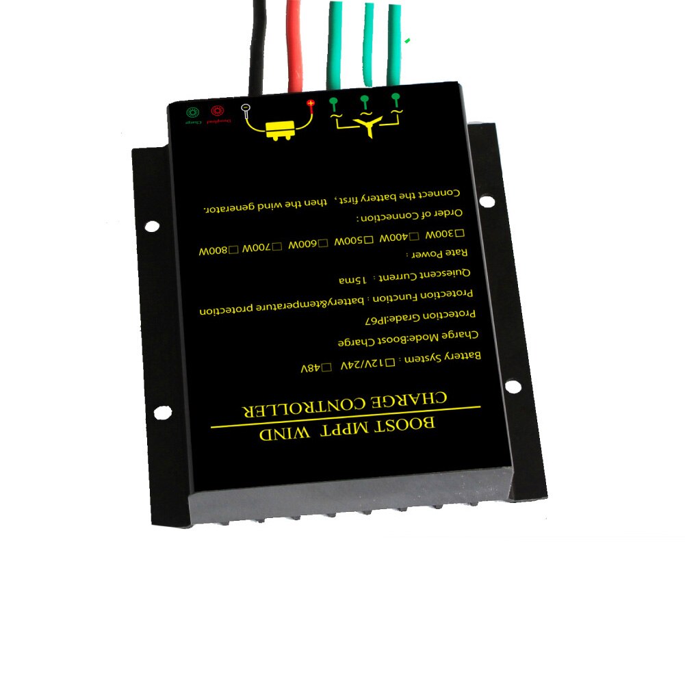 12V 24V 48V Laderegler Kurzschluss Schutz Generator Wasserdichte Regler dauerhaft Aluminium Tragbare Wind Energie sicher
