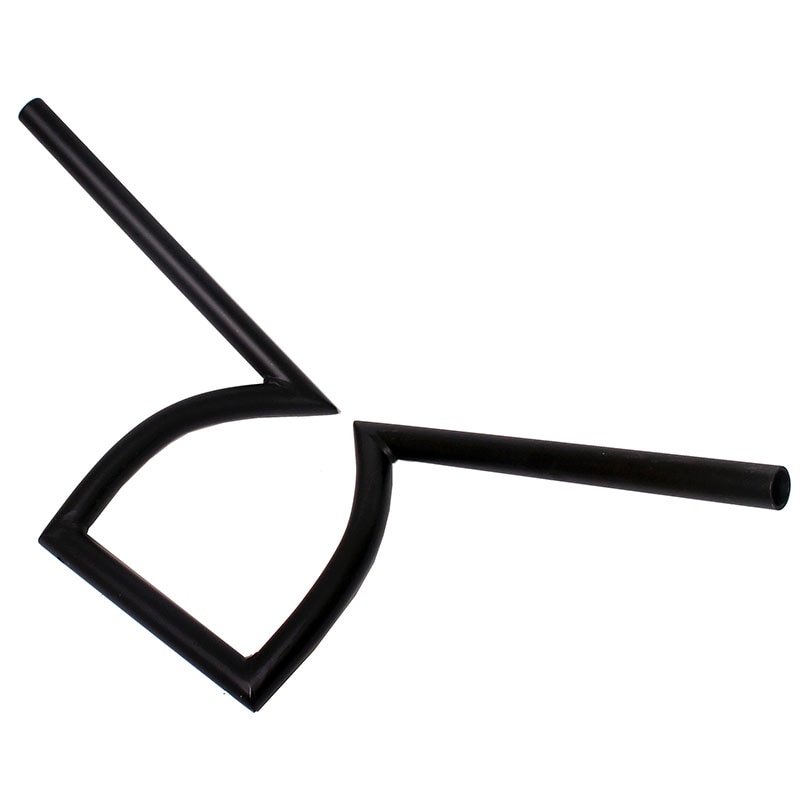 Black Z Bar 8-3/4" Rise 22mm 7/8" Drag Handlebar For Harley Honda Suzuki Kawasaki Yamaha Bobber Custom Chopper Cafe Racer