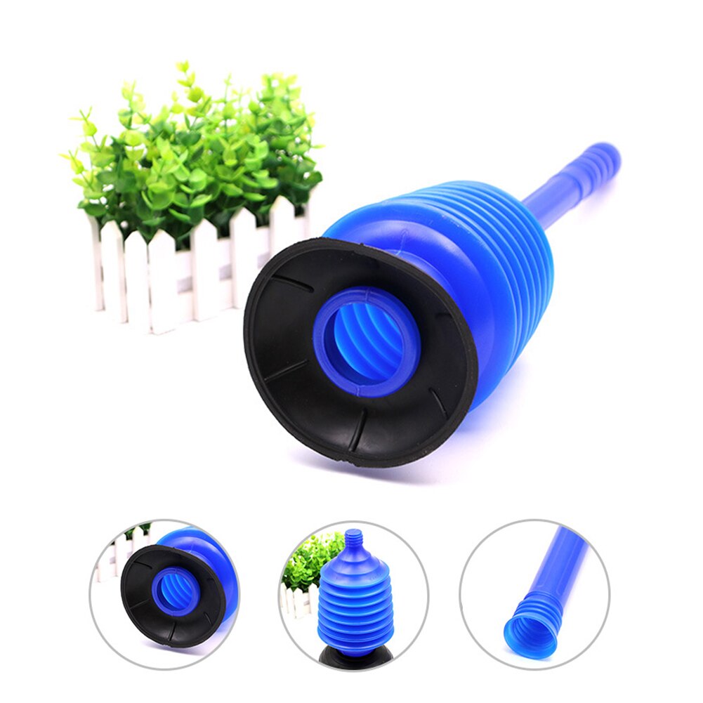 Multifunctional Bathroom Concertina Floor Drain Toilet Plunger Sink Cleaner Unblock Blue Sucker Rubber Shower Pipe Durable